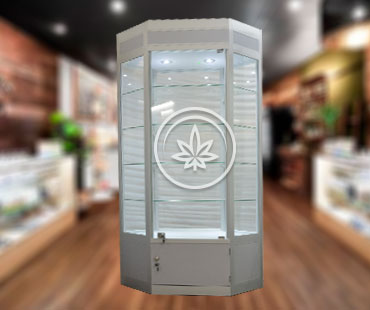 Marijuana Hexagonal Display Cases